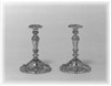 Candelieri in miniatura, argento, 1750